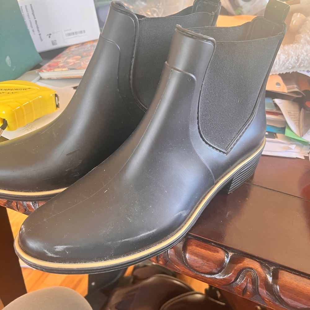 Kate Spade Black Rain Boots